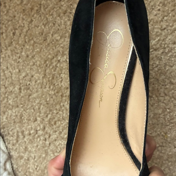 Jessica Simpson Suede Black Heels - Picture 5 of 7